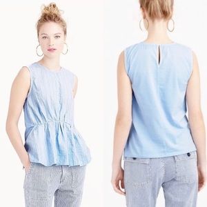 J. Crew Striped Cinched TankTop